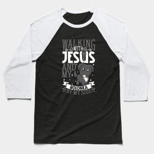 Jesus and dog - Bolonka Zwetna Baseball T-Shirt